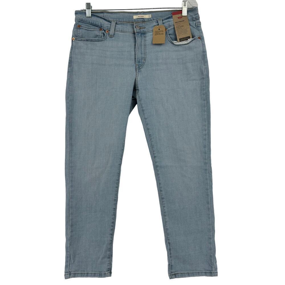 Levi's‎ Boyfriend Jeans Women's Size 31 Mid Rise Relaxed Tapered Stretch Denim